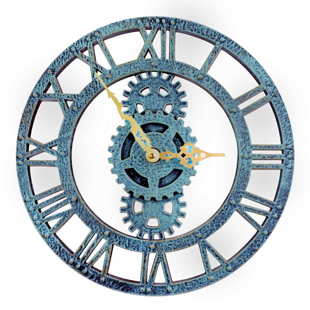 Taodyans Outdoor Wanduhr 30 cm Vintage Garten Wanduhr Wasserdicht Retro Aussenbereich Wanduhr Küche