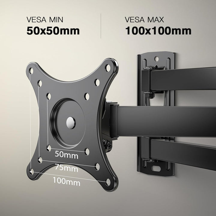 TV Wandhalterung Schwenkbar Neigbar Drehbar Fernseher Wandhalterung für 10-32 Zoll Flach&Curved Fern