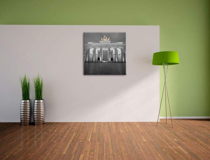 Pixxprint schönes Brandenburger Tor als Leinwandbild Quadratisch/Grösse: 70x70 / Wandbild/Kunstdruck