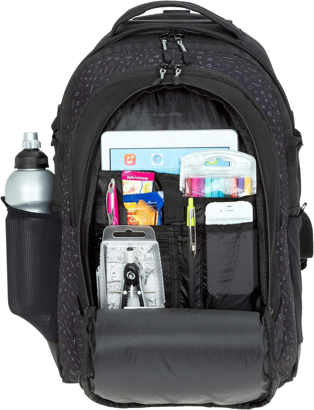 Bestway Trolley Schulrucksack Schultrolley 2 Teile Set Packer Evo inklusive Regenhülle 40244 (Dark S