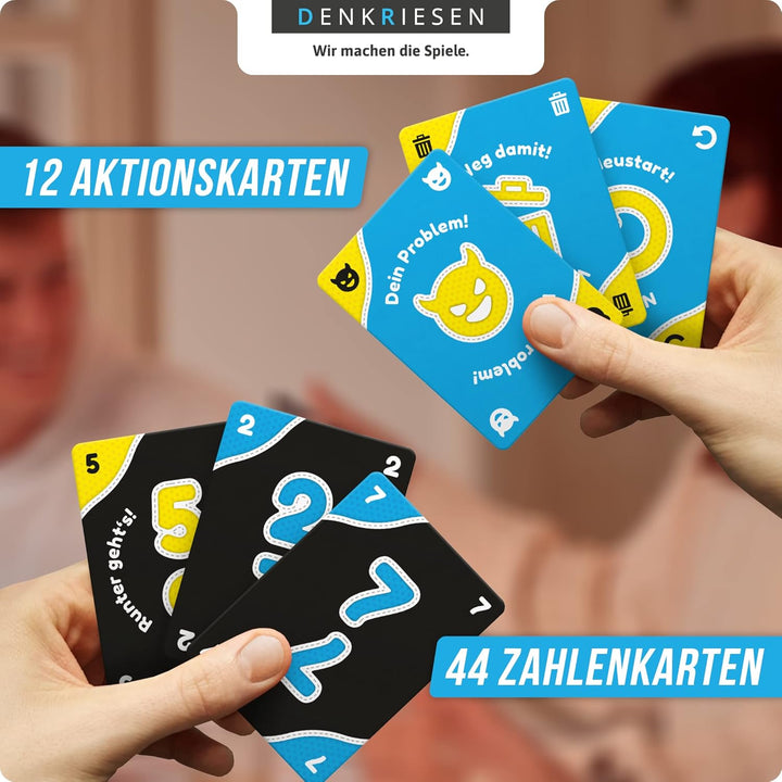 DENKRIESEN - Family Pack – JAMMERLAPPEN &amp; NACHBARN VERSENKEN | Lustiges Kartenspiel &amp; Spielblock | F