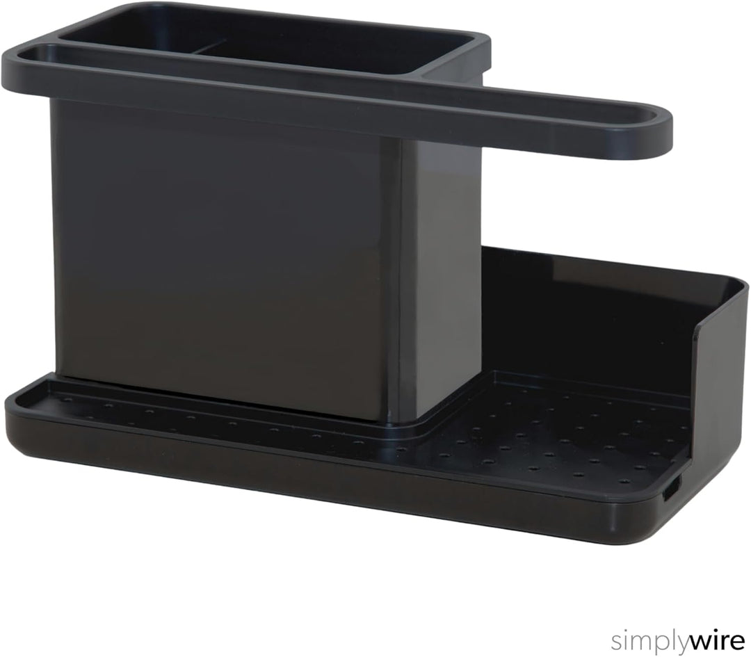 simplywire – Spülbecken-Caddy – Spülbecken-Organizer – Abnehmbare Auffangschale – rutschfest – Schwa