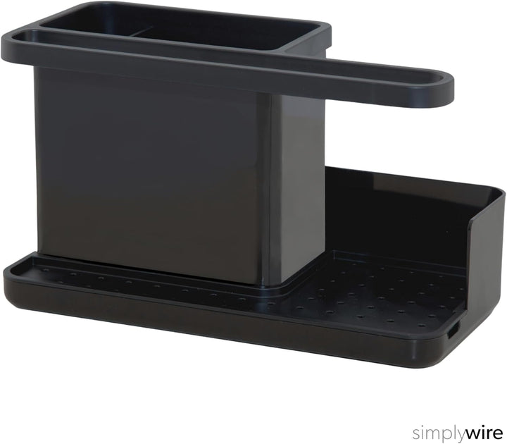 simplywire – Spülbecken-Caddy – Spülbecken-Organizer – Abnehmbare Auffangschale – rutschfest – Schwa