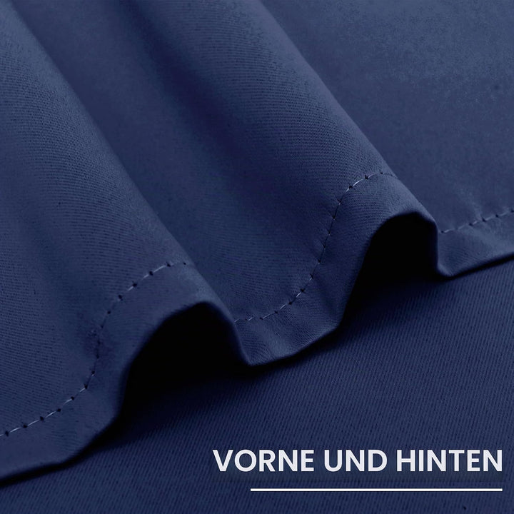 XWZO Blickdichte Vorhänge Verdunklungsvorhänge mit Ösen 2 Stücke Gardienen mit Raffhalter Lichtundur