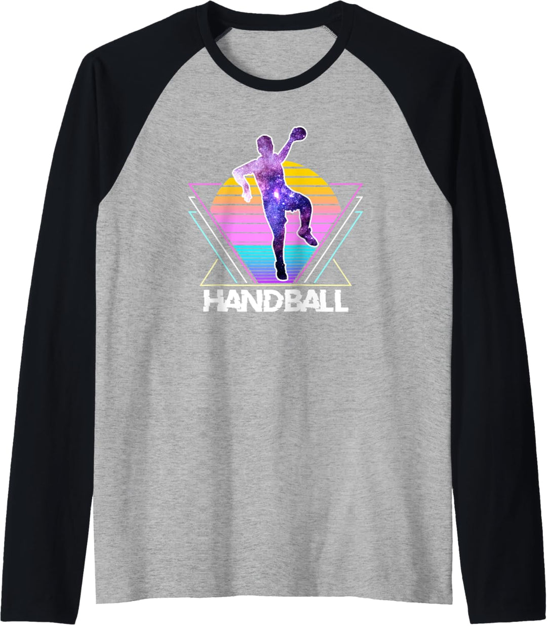 Handballsport Retro Vintage Vaporwave 90er Jahre Raglan