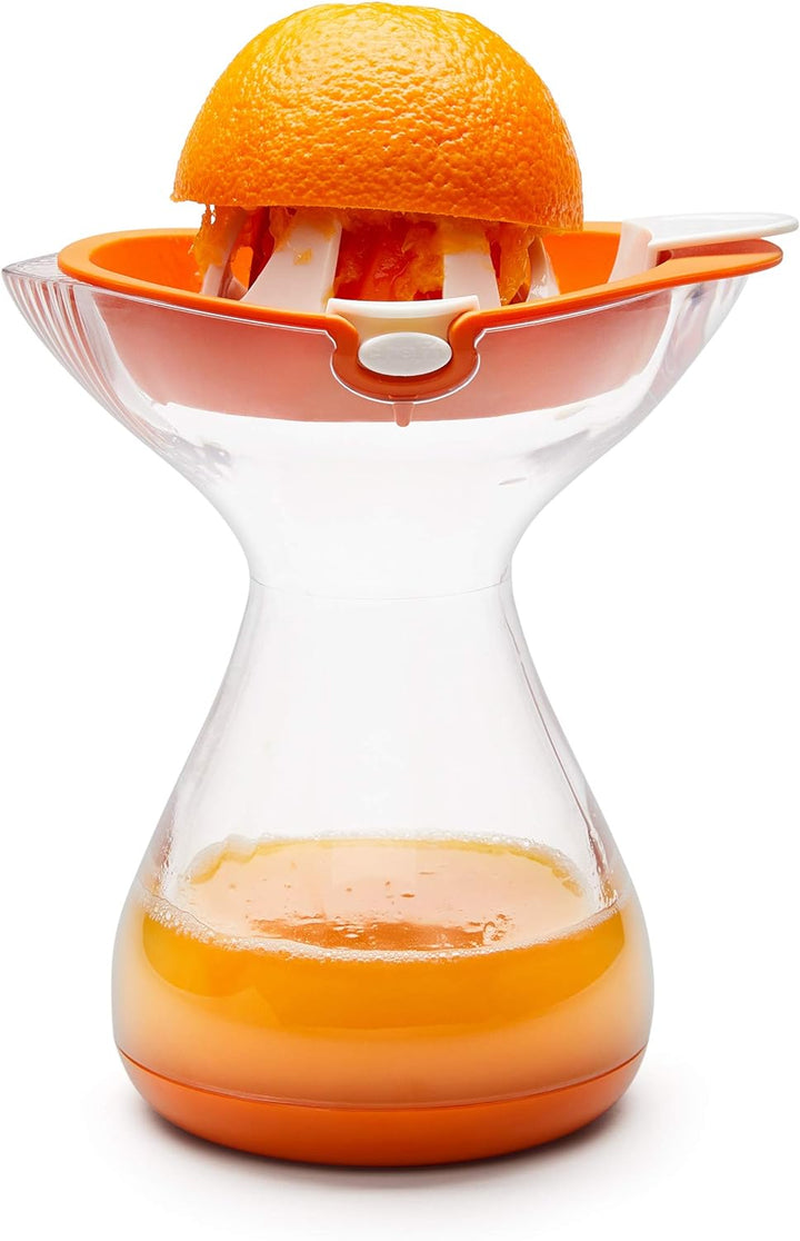 Chef´n 102-479-008 Juisester XL 2-in-1 Orangenpresse, orange-transparent