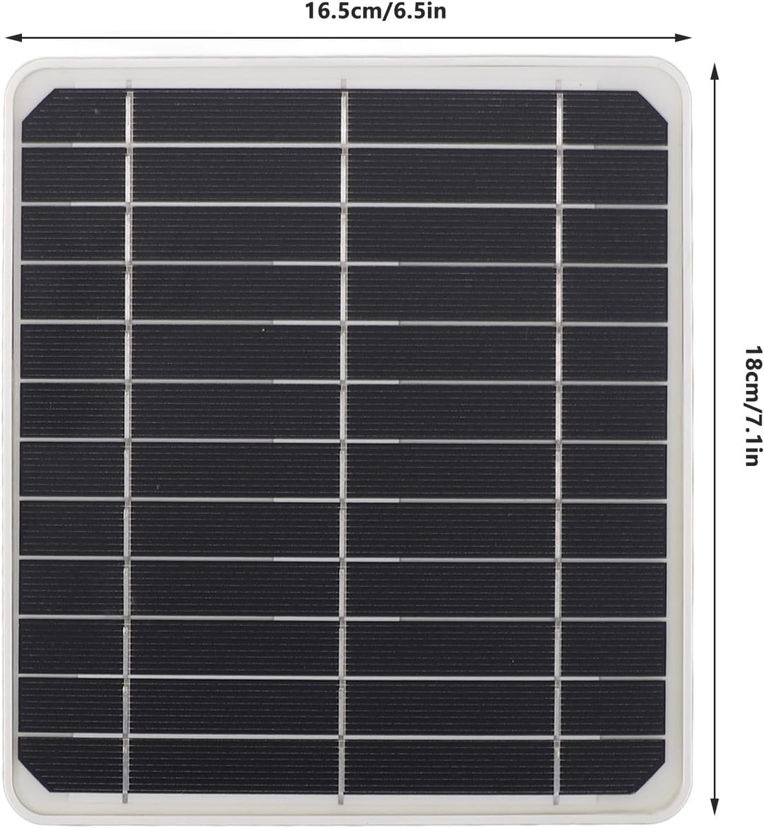 Wasserdichtes Tragbares Solarpanel, 20-W-Solarpanel mit USB-Typ-C- und DC-Anschluss, Leicht und Zuve
