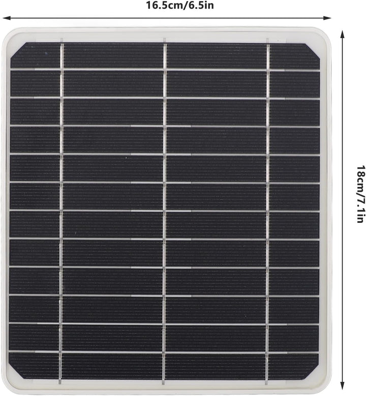 Wasserdichtes Tragbares Solarpanel, 20-W-Solarpanel mit USB-Typ-C- und DC-Anschluss, Leicht und Zuve