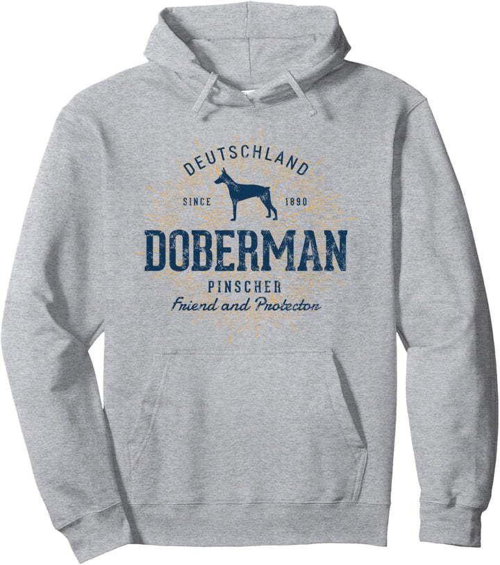 Retro Vintage Dobermann Pullover Hoodie