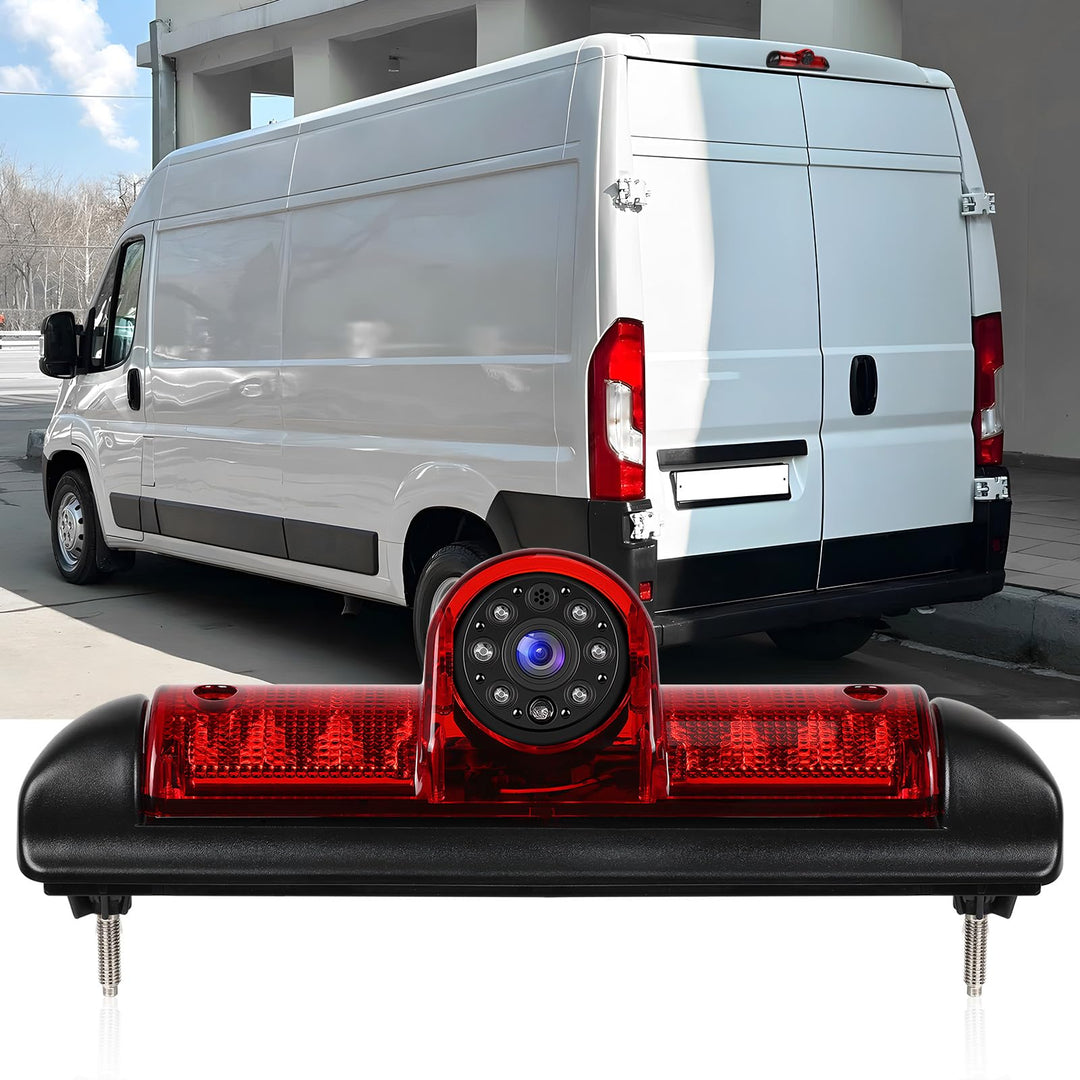 SIXWIN 720P Rückfahrkamera mit Bremsleuchte, Auto Rückfahrkamera für FIAT Ducato Late 3 Gen/Peugeot