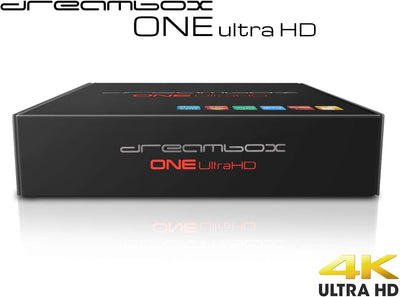 Dreambox One Combo Ultra HD 1x DVB-S2X MIS 1xDVB-C/T2 Tuner 4K 2160p E2 Linux Dual WiFi H.265 HEVC