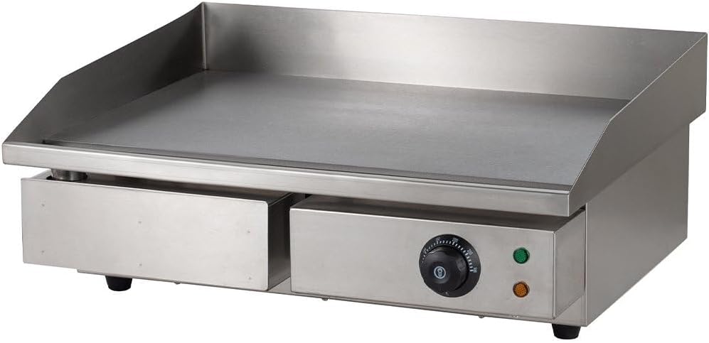 GastroHero Elektro-Grillplatte BASIC 548x350 glatt - Tischgerät Gastronomiebedarf