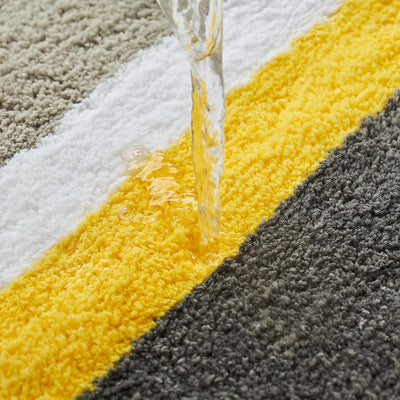 MIULEE Badematte Badteppich Duschmatte Non Slip Badvorleger Fussmatte Dekorativ Badzimmermatte Flaus