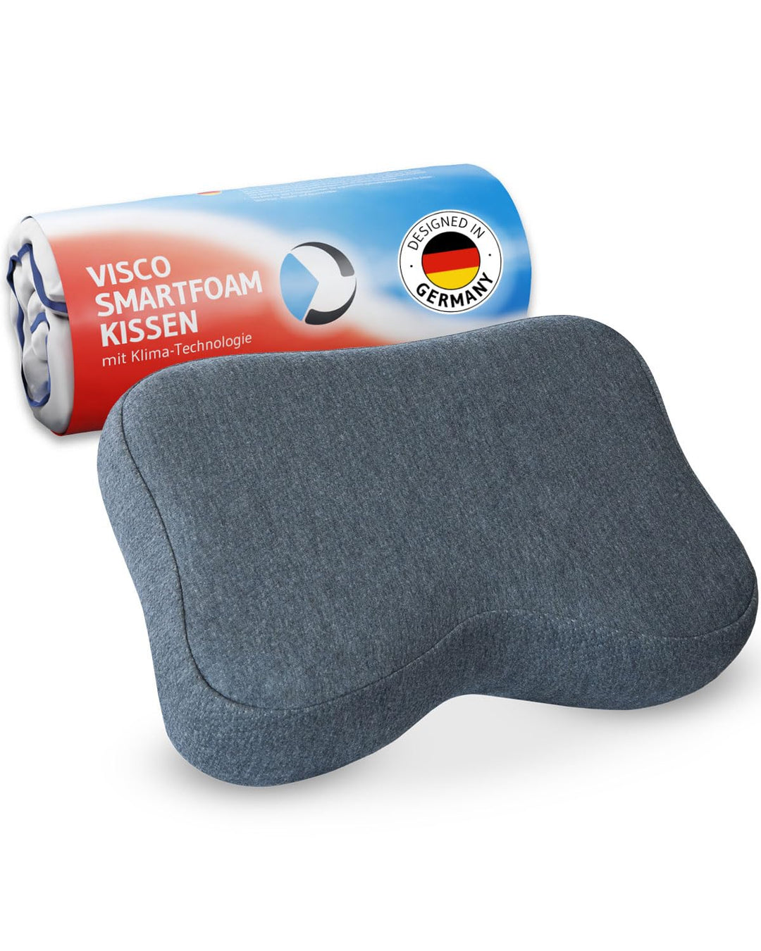 Seitenschläferkissen Recovery QuickDry – HWS-Nackenkissen gegen Nackenschmerzen für Rücken - & Seite