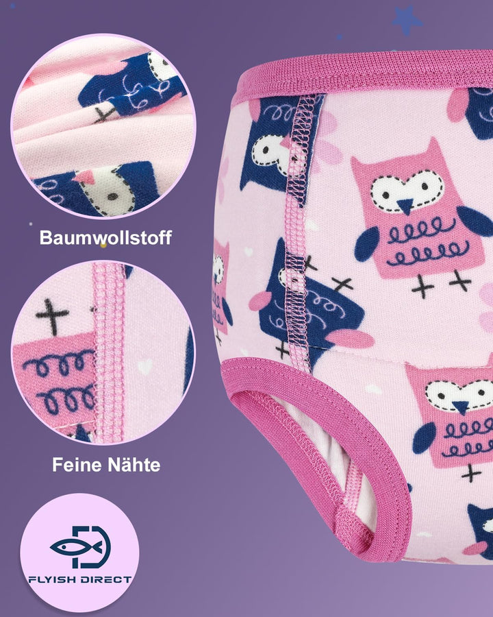 FLYISH DIRECT Baby Trainerhosen Töpfchentraining, 8er Pack Töpfchen Trainingshose für Mädchen Jungen