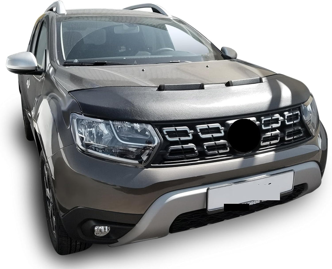 AB3-00039 Carbon Optik Auto Bra kompatibel mit Dacia Duster II Bj. 2018-2024 Haubenbra Steinschlagsc
