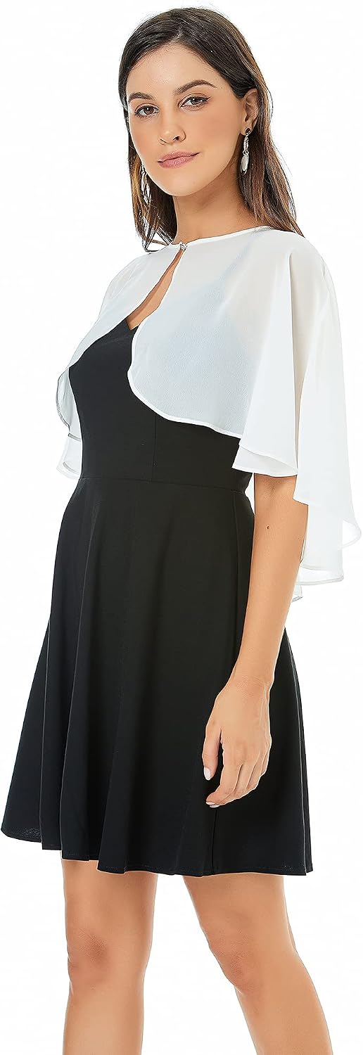 Damen No Classic Einheitsgrösse Chiffon, elfenbeinfarben, Einheitsgrösse Chiffon, elfenbeinfarben