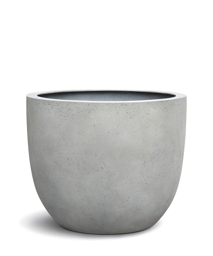 ESCHBACH® Pflanzkübel Egg Pot 40 Beton Hell Grau Rund * 36 x 36 x 31 cm * 10 Jahre Garantie 36x36x31