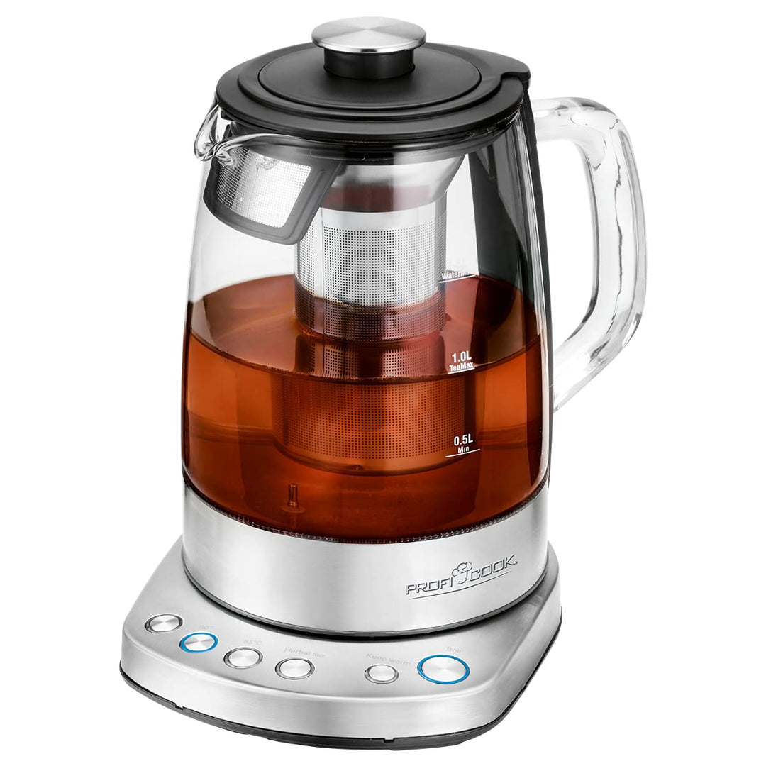 ProfiCook PC-WKS 1167 G, WIFI-gesteuerter 2in1 Tee- und Wasserkocher, kostenlose App, programmierbar