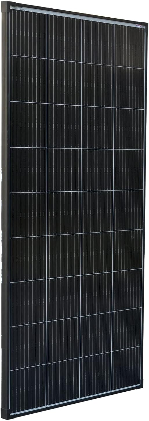 enjoy solar® 180W 12V Monokristallines Solarmodul, PERC 9BB - Solarpanel ideal für Wohnmobil, Balkon