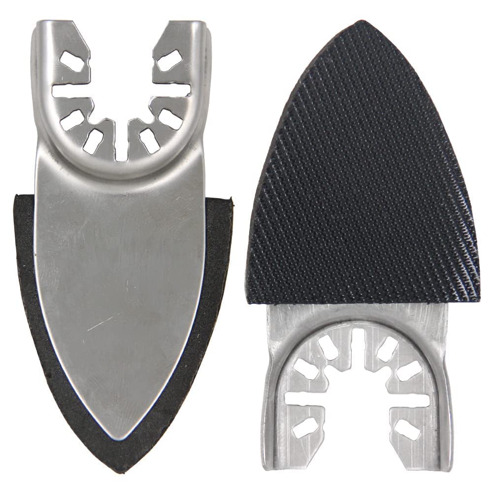 130 Multitool Schleifplatte für Delta-Schleifer, 5 finger sanding pad holder, inklusive 60/80 /120/1