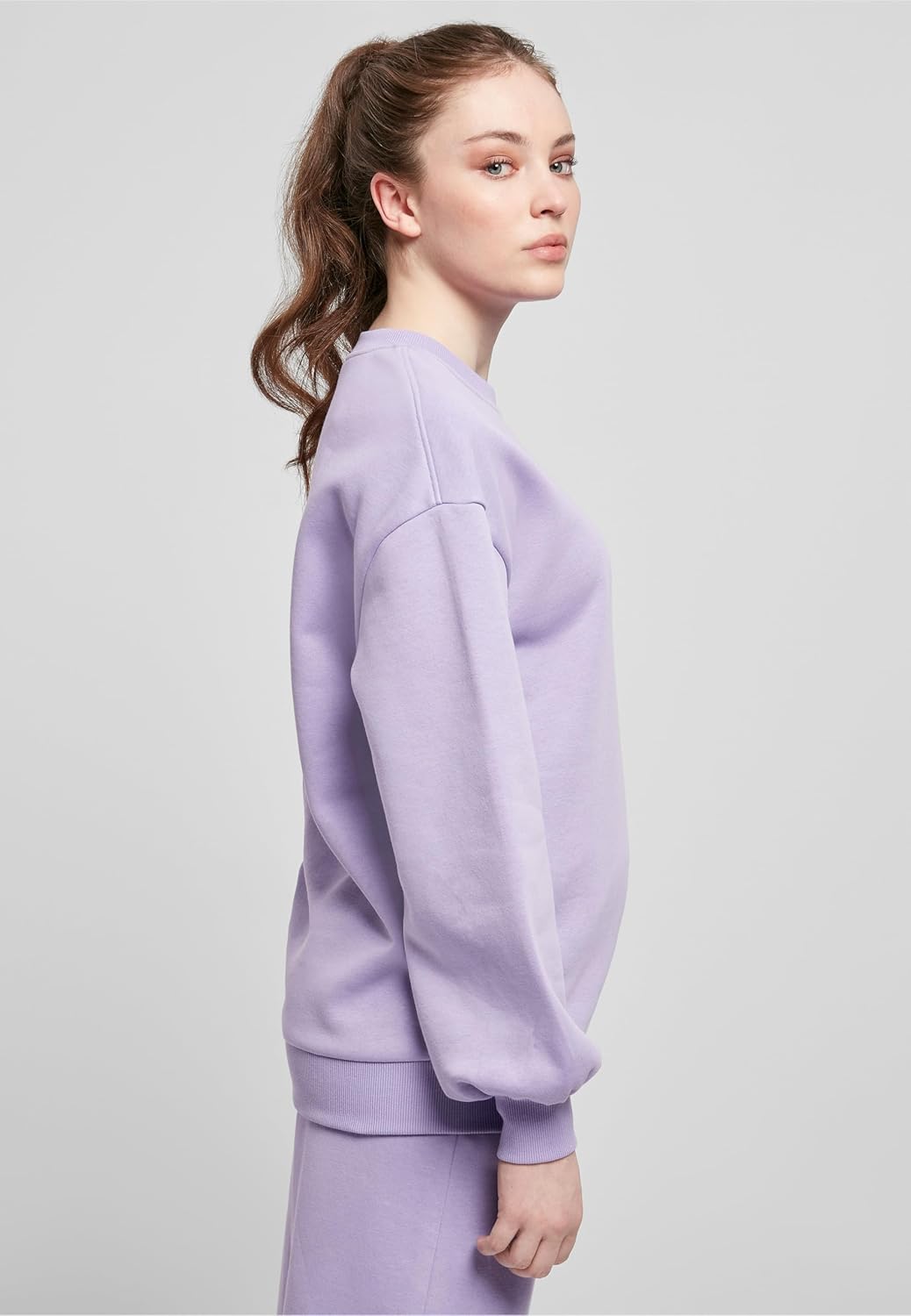 Urban Classics Damen Oversized Sweatshirt aus Bio-Baumwolle, Crew Neck Pullover aus Organic Cotton,