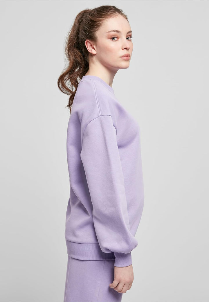 Urban Classics Damen Oversized Sweatshirt aus Bio-Baumwolle, Crew Neck Pullover aus Organic Cotton,
