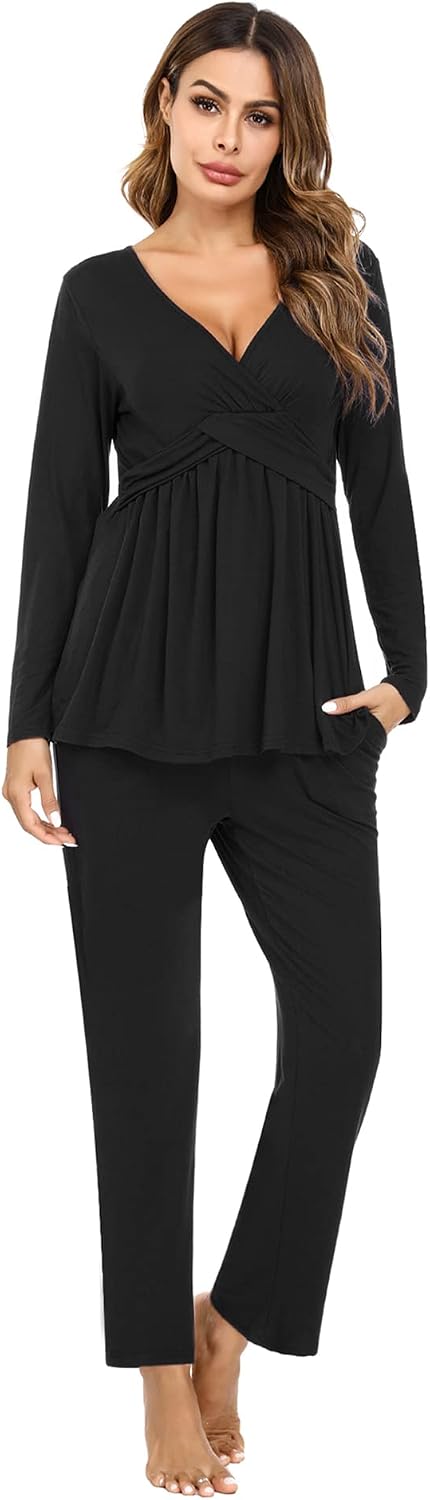 Litherday Damen Pyjamaset M A-schwarz, M A-schwarz