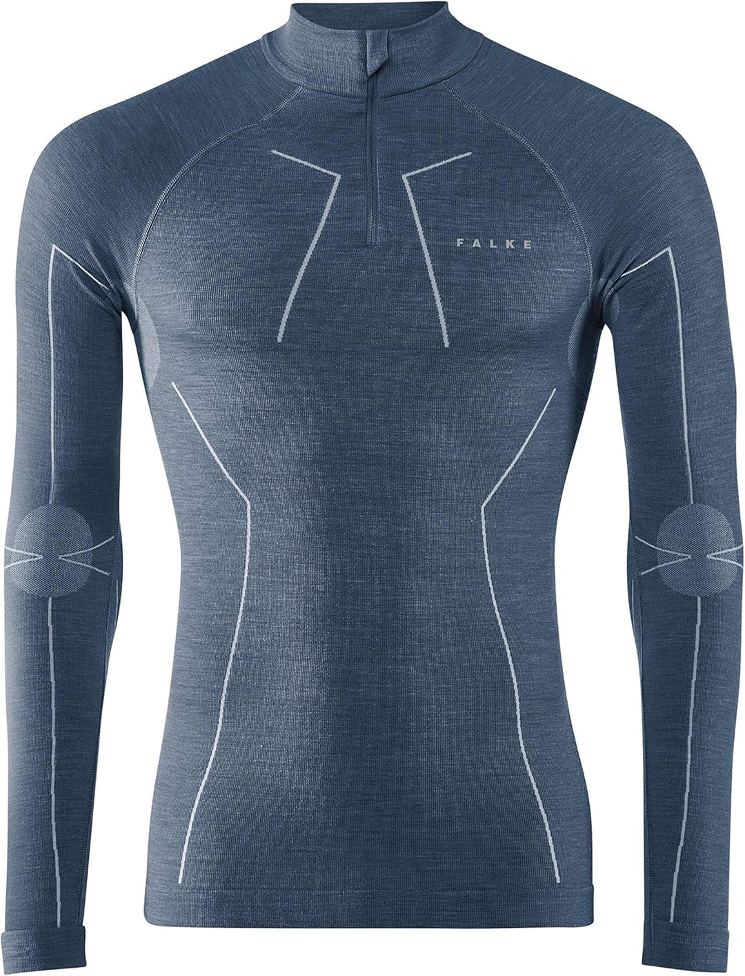 FALKE Herren Wool-Tech High Zip Neck Funktionsshirt Langarm kalte bis sehr kalte Temperaturen Wäsche