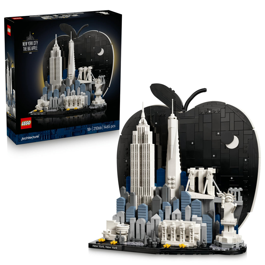 LEGO Architecture New York City – The Big Apple - Miniatur Bauset für Erwachsene - 3D Regaldekoratio