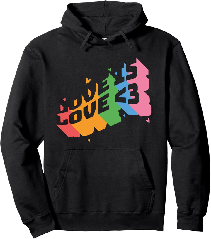 LGBTQ Love is Love Pride Gay Lesbian Straight Verbündeter Pullover Hoodie
