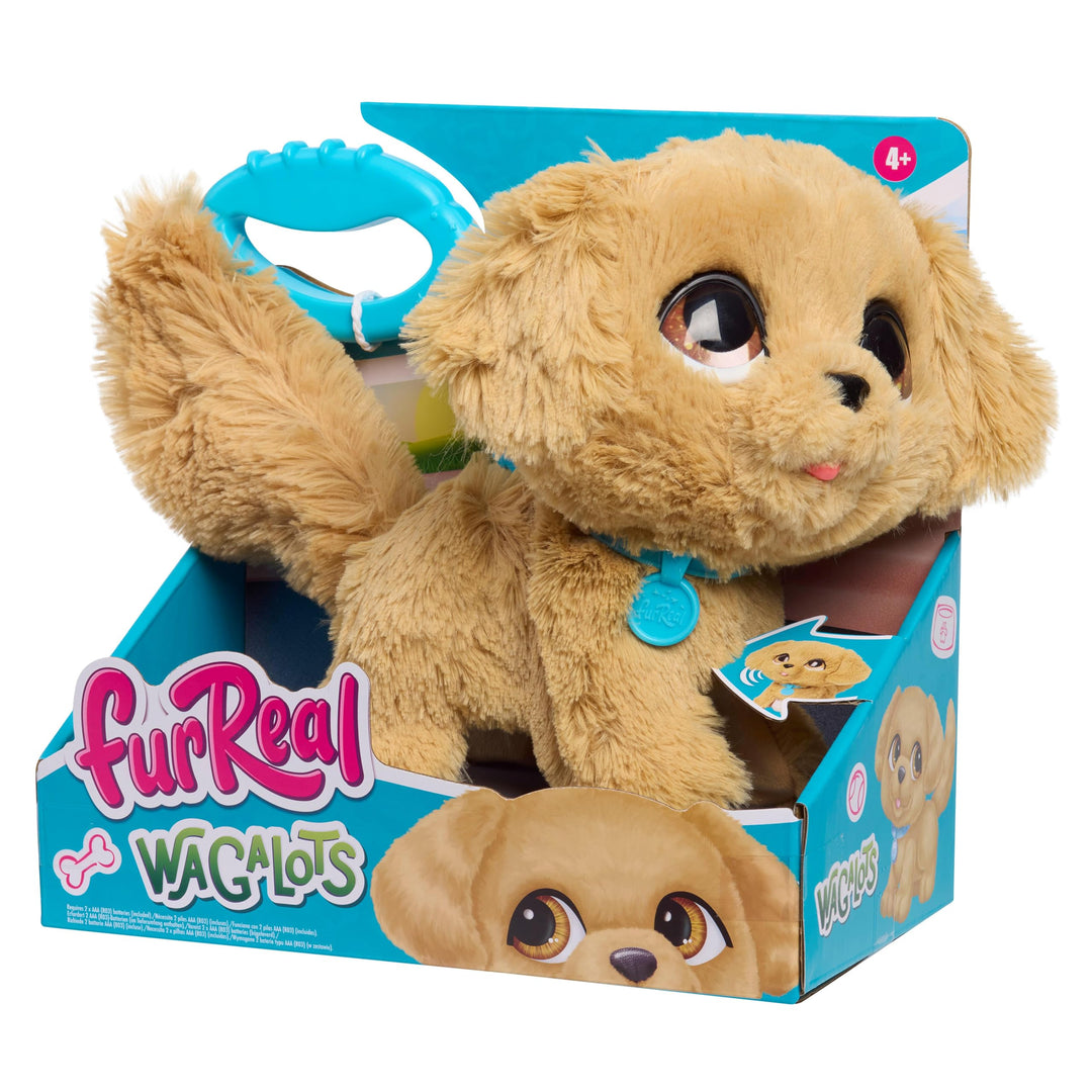 Just Play furReal Wag-A-Lots Golden Retriever, interaktives, 20,3 cm grosses, laufendes und sprechen