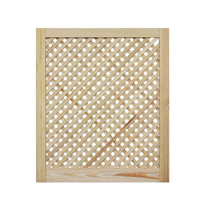 Gittertür 69 x 59,4 cm | Hochwertige Kiefer Massivholztüren - unbehandelt für Schrank- &amp; Möbelbau od