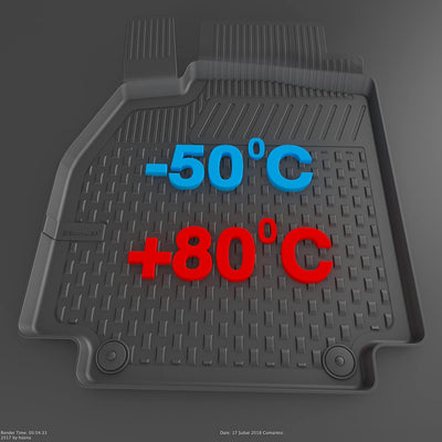 Gummimatten Automatten Gummifussmatten passend für A6 2011-2018