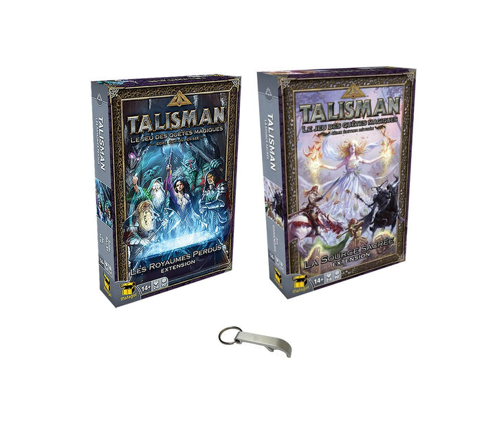 Set Talisman 2 Erweiterungen in französischer Sprache "La Source Sacrée" + "Die verlorenen Reiche" +