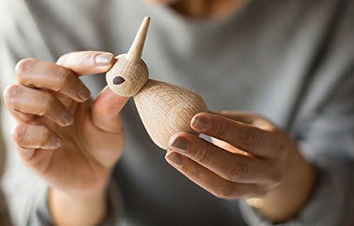Architectmade Bird Holzvogel klein, Eiche Natur H x Ø 7,5x4,4cm, Eiche Natur