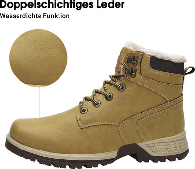 Mishansha Winterschuhe Warme Gefütterte Herren Damen Winterstiefel Wasserdicht Trekkingschuhe Wander