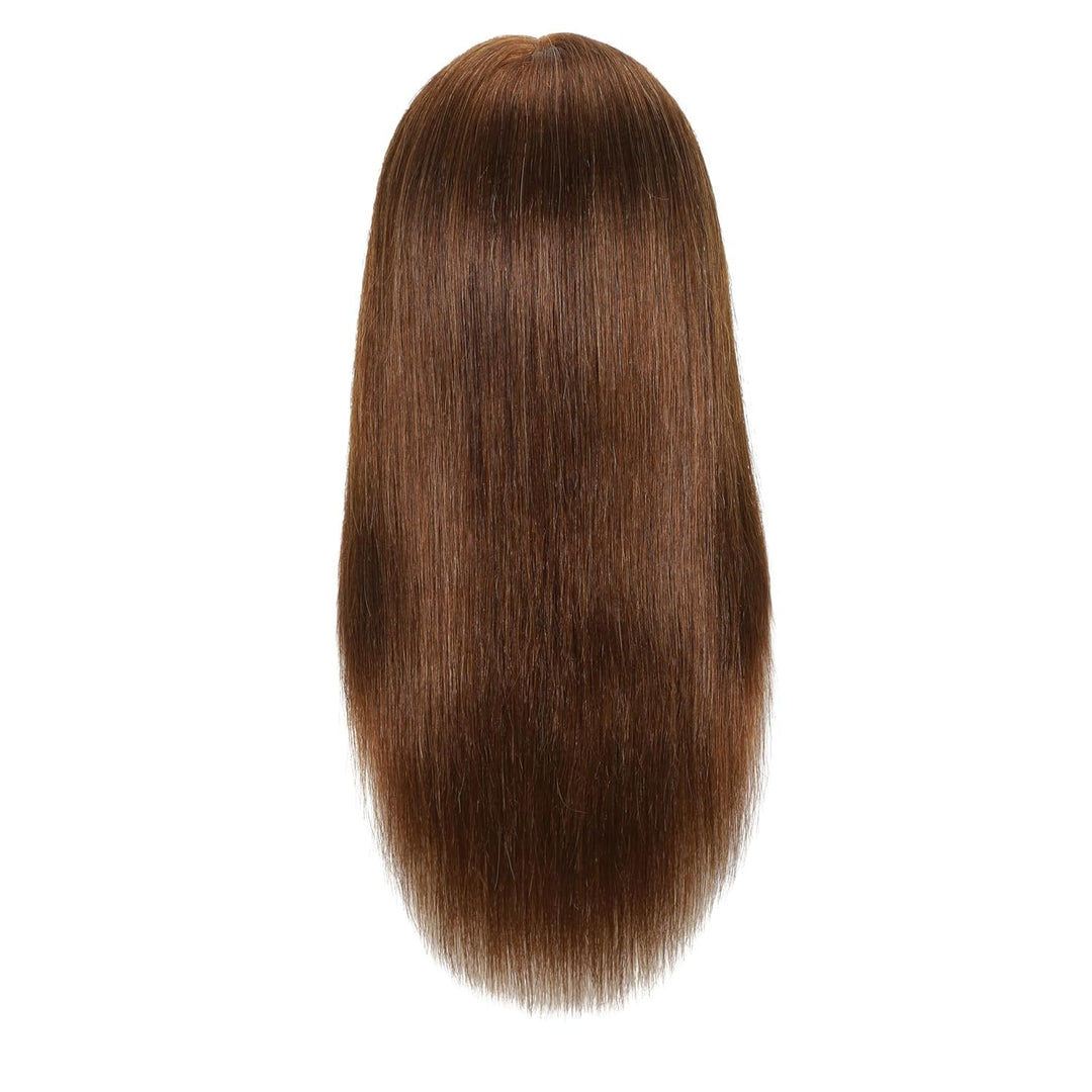 Weiblicher Mannequinkopf aus 100 % Echthaar, Styling-Kopf, Kosmetologie, Puppenkopf für Friseure, mi