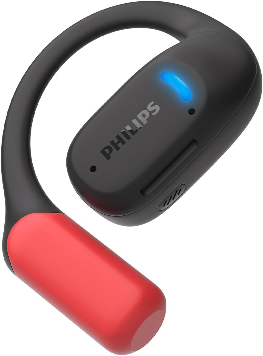 Philips TAA6709 True Wireless Air Conduction Open Ear Sports 5.3 Bluetooth Headphones, 28 Hours Play