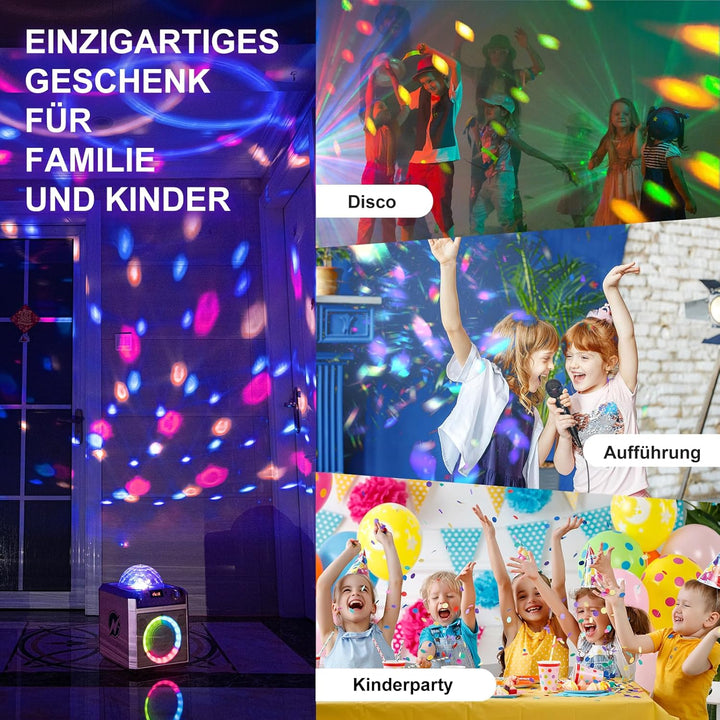 N-GEAR Block Party 602 Karaoke Maschine und Musikbox Kinder – 100 Watt, 6 Stunden Akku, Party Discok