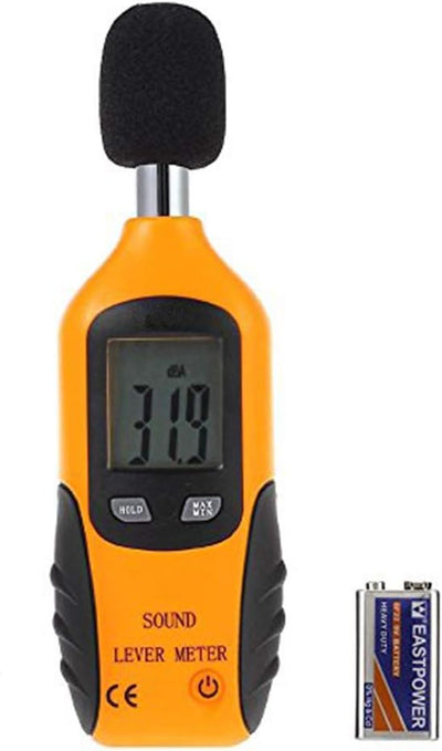 Cadrim Digital Schallpegelmessgerät, Tragbare Schallpegelmesser 30dB bis130dB Dezibel Messgerät mit