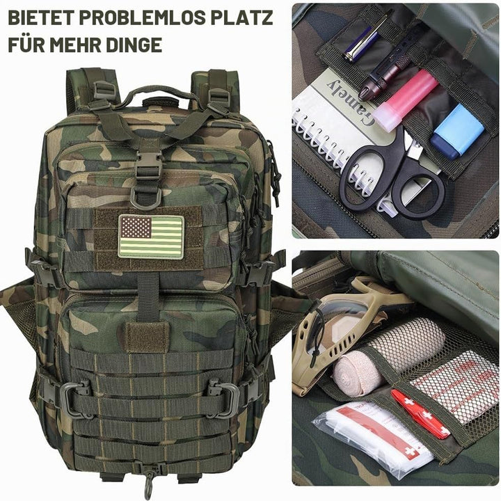 Hannibal Tactical Militär Taktischer Rucksack Cooper Rucksack Armee Assault Pack 3 Tage Bug Out Go B
