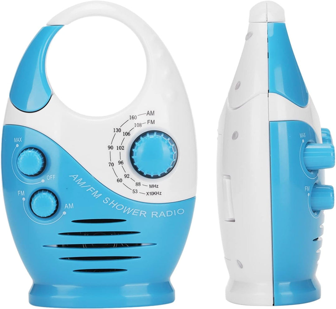 AM FM Radio Tragbarer Wasserdacht Duschlautsprecher mit Hook Compact Design Batterieantrieb Eingebau