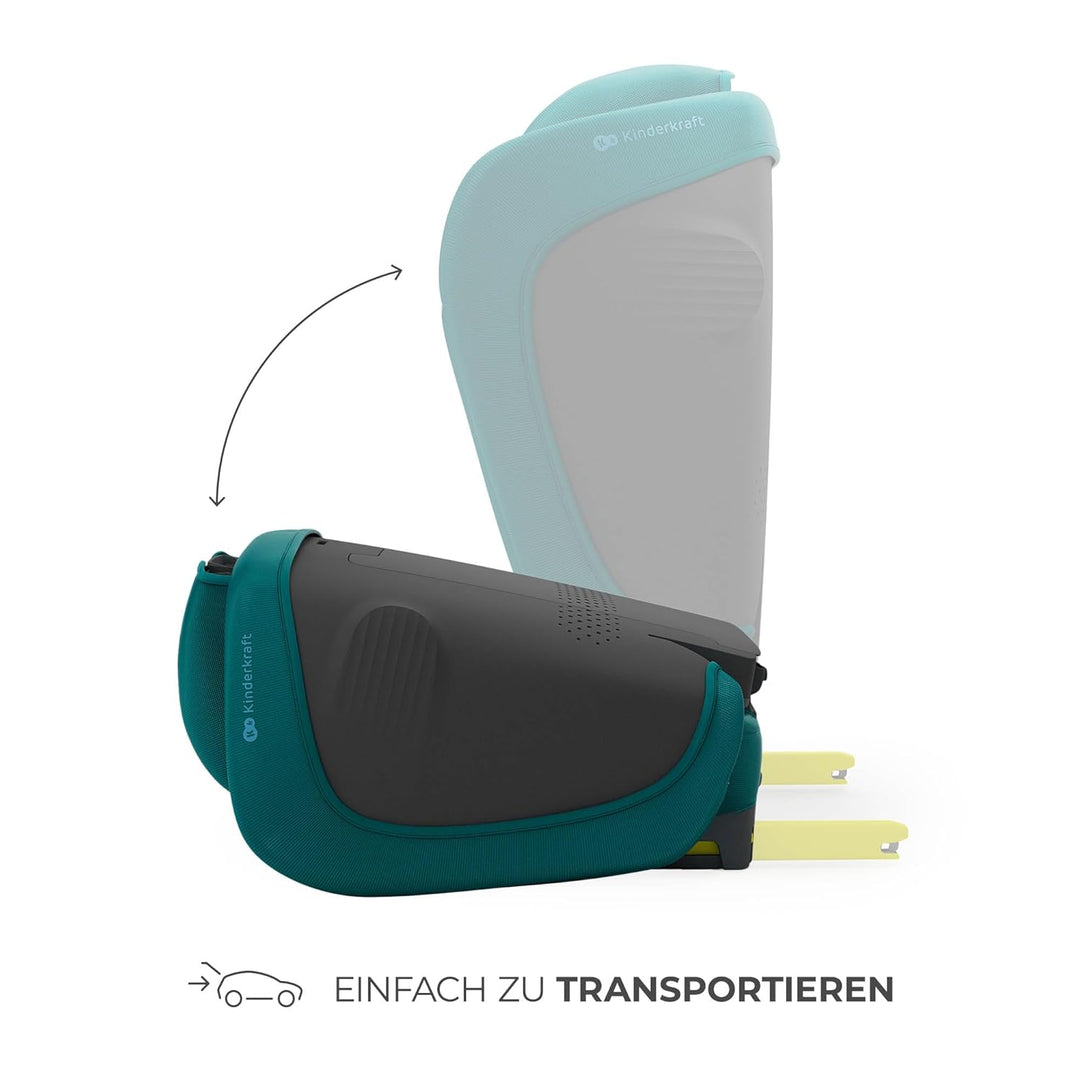 Kinderkraft UNITY 2 i-Size, Faltbarer Autositz 100–150 cm, von ca. 3,5 bis 12 Jahre, verstellbare Ko