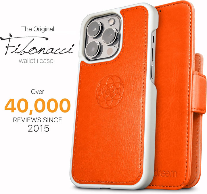 Dreem Fibonacci iPhone 14 Brieftaschen-Etui / 2-in-1 stossfestes Etui und abnehmbares Folio aus vega