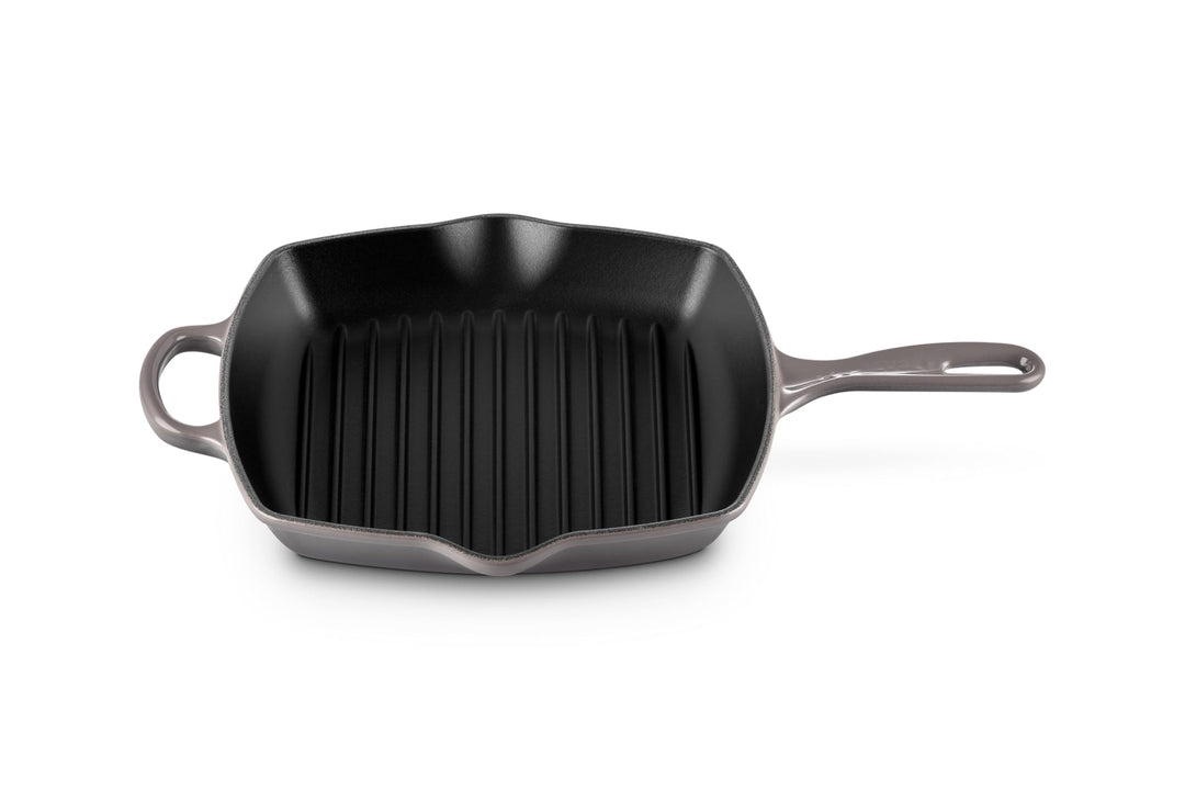 Le Creuset Signature Gusseisen-Grillpfanne, Quadratisch, 26 cm, Für alle Herdarten inkl. Induktion g