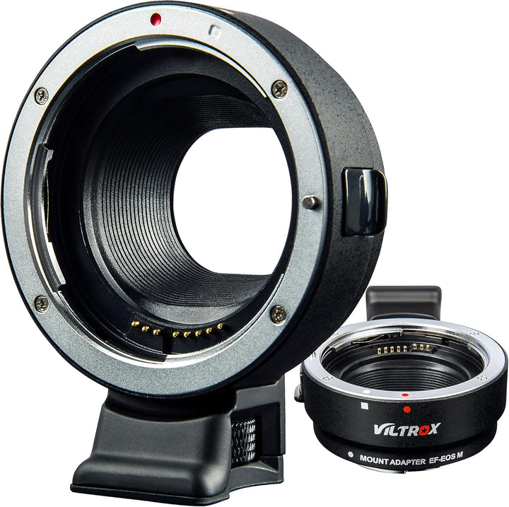 VILTROX EF-EOS M-Mount-Kamera-Adapter, Autofokus-Objektiv-Konverter Ring, EF-M Objektivadapter kompa