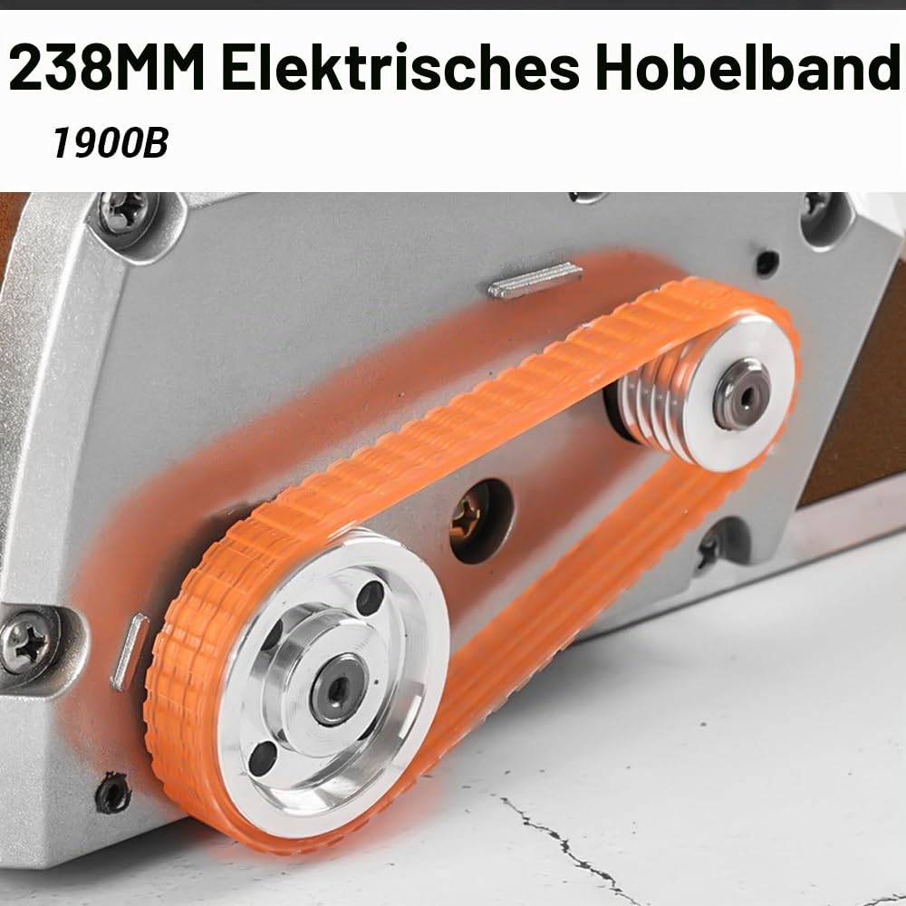 20 Stück Elektrohobel Antriebsriemen 238 ×9.5 mm Gummi Hobel Guertel Orange für BKP180, KP0800, FP08