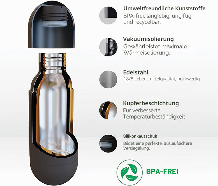 Asobu SBV30 silver Argent Thermobecher, Kunststoff, divers