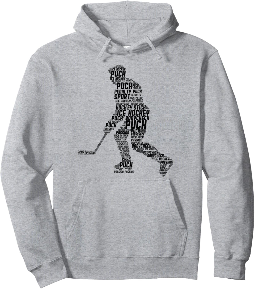 Eishockeyspieler Eishockey Männer Kinder Jungen Pullover Hoodie